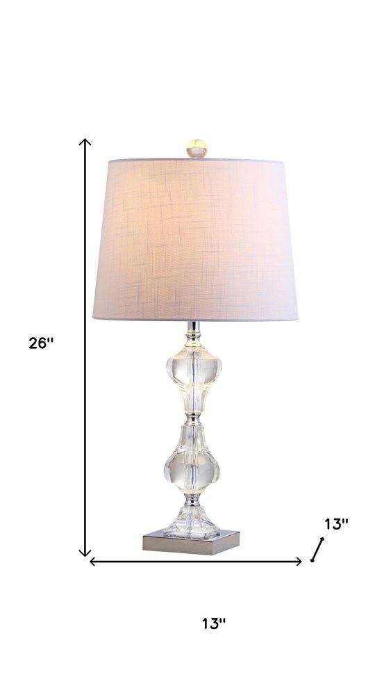 26" Silver Urn Table Lamp With Empire Shade HomeRoots