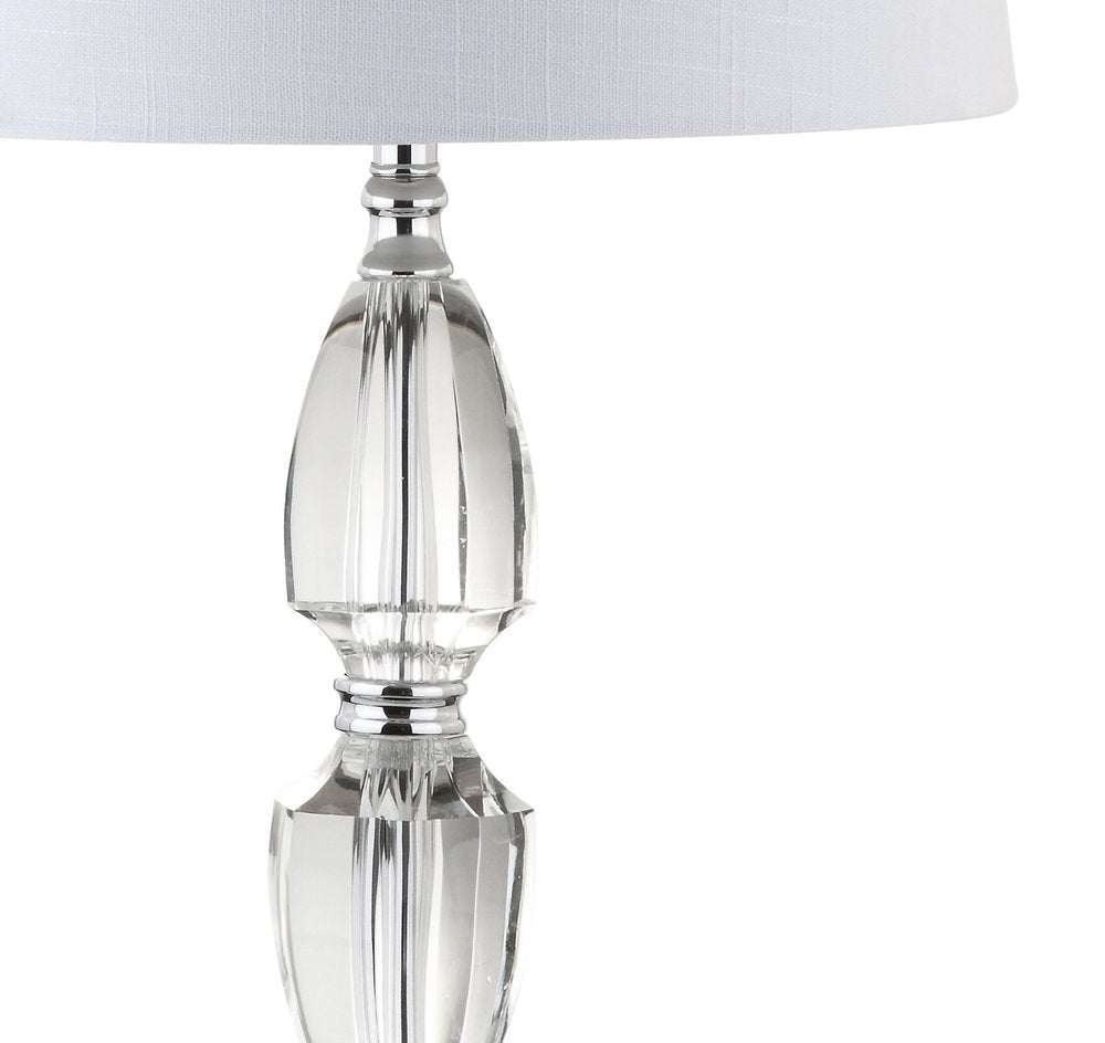 27" Silver Novelty Bedside Lamp With Drum Shade — view 3