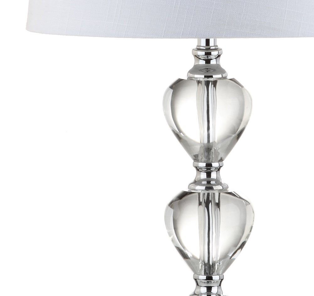 27" Silver Globe Table Lamp With Drum Shade — view 1