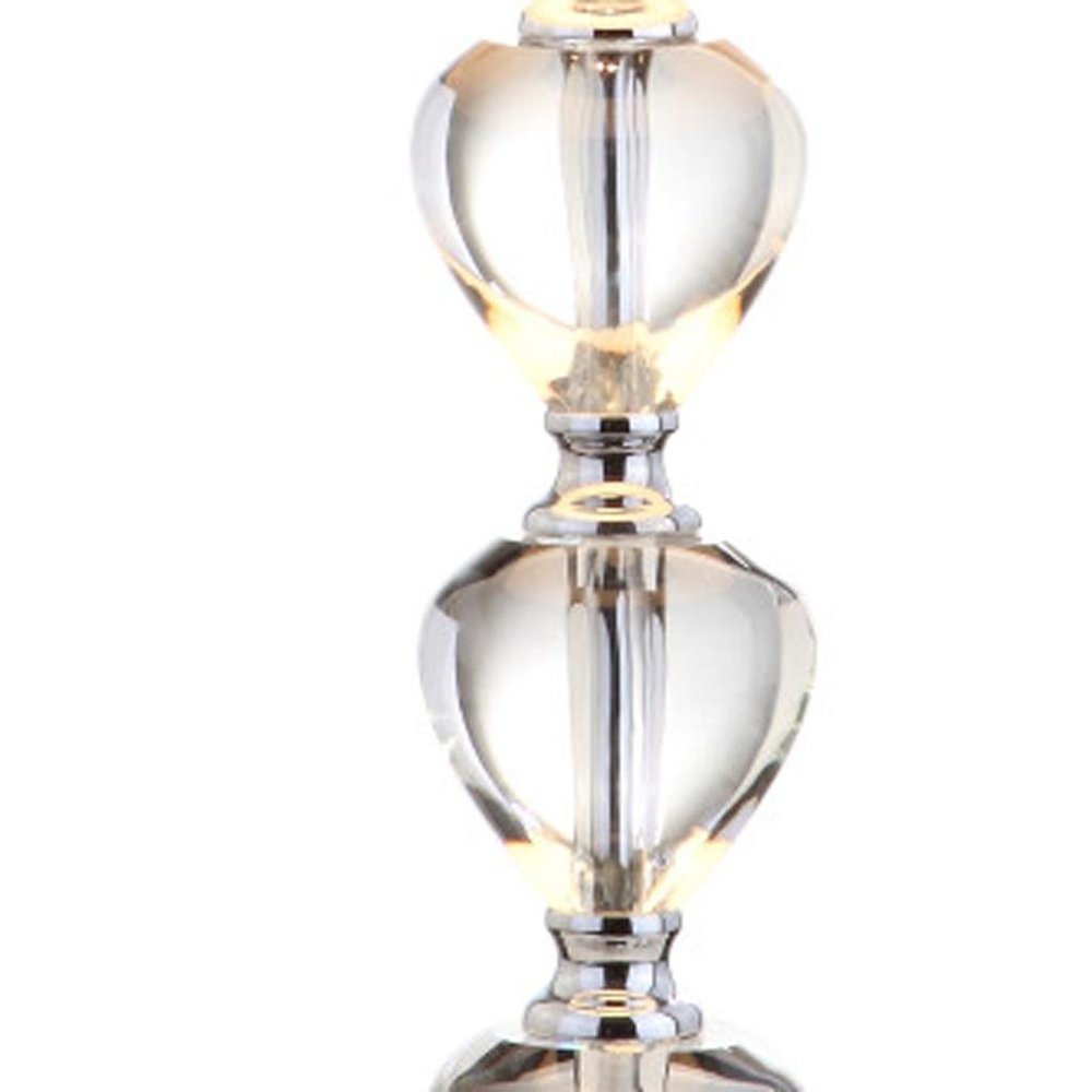 27" Silver Globe Table Lamp With Drum Shade — view 5