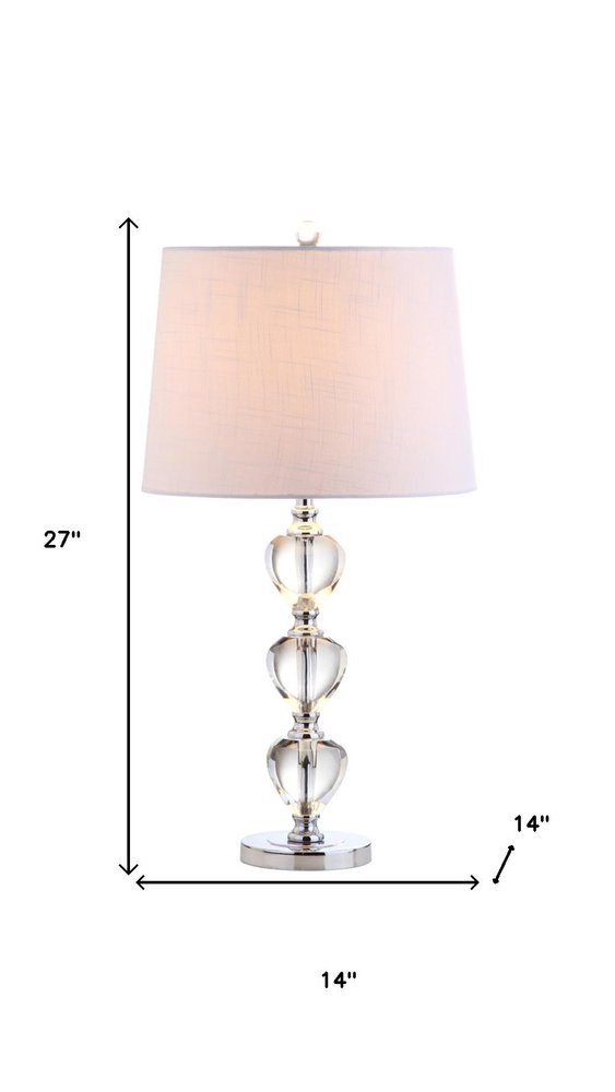 27" Silver Globe Table Lamp With Drum Shade — view 6