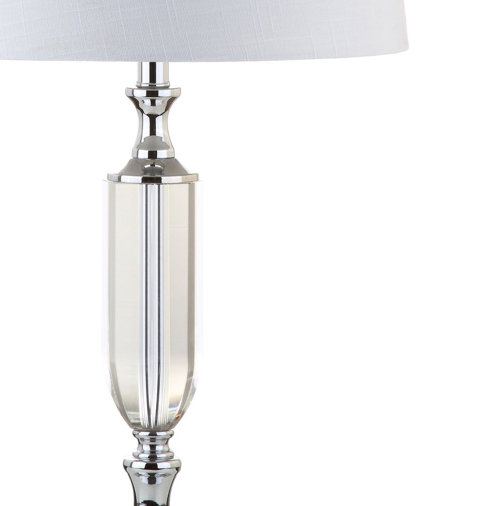 27" Silver Novelty Table Lamp With Empire Shade HomeRoots