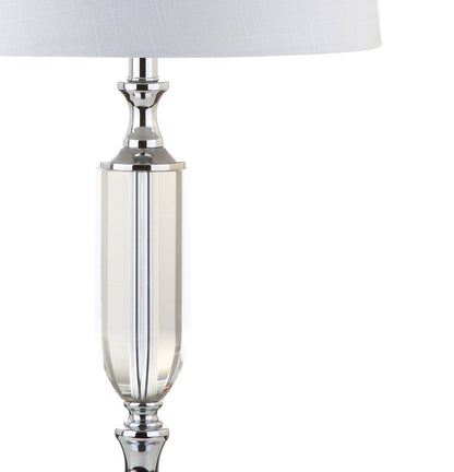 27" Silver Novelty Table Lamp With Empire Shade HomeRoots