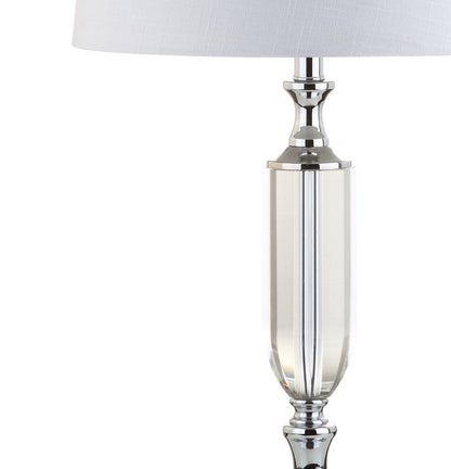 27" Silver Novelty Table Lamp With Empire Shade HomeRoots