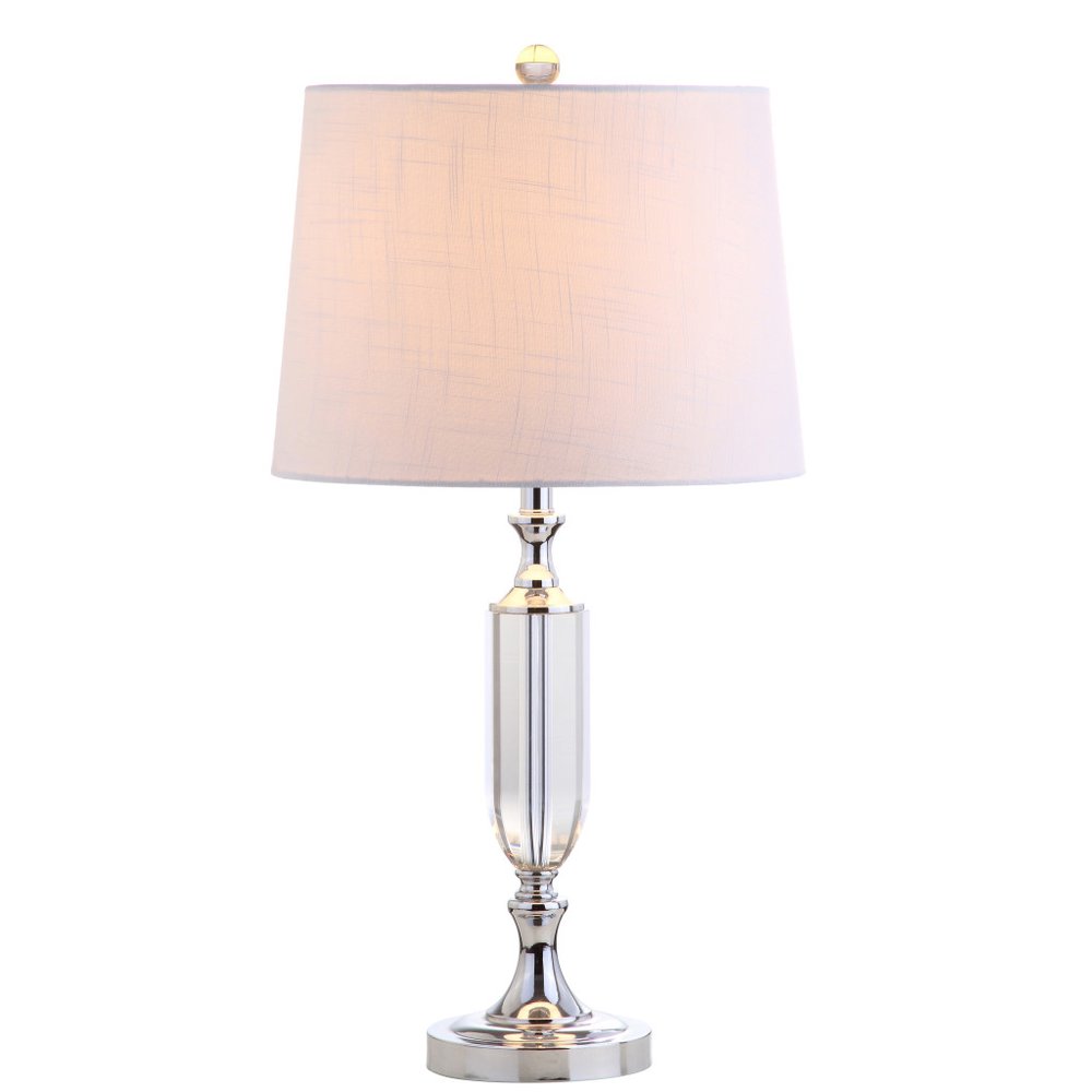 27" Silver Novelty Table Lamp With Empire Shade HomeRoots