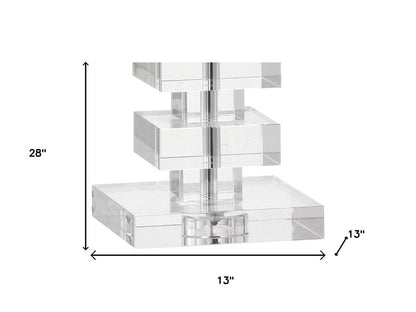 28" Clear Novelty Table Lamp With Shade HomeRoots