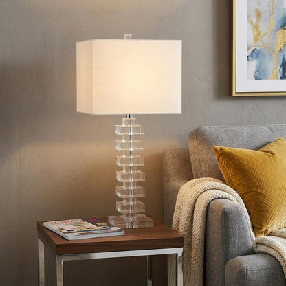 28" Clear Novelty Table Lamp With Shade HomeRoots