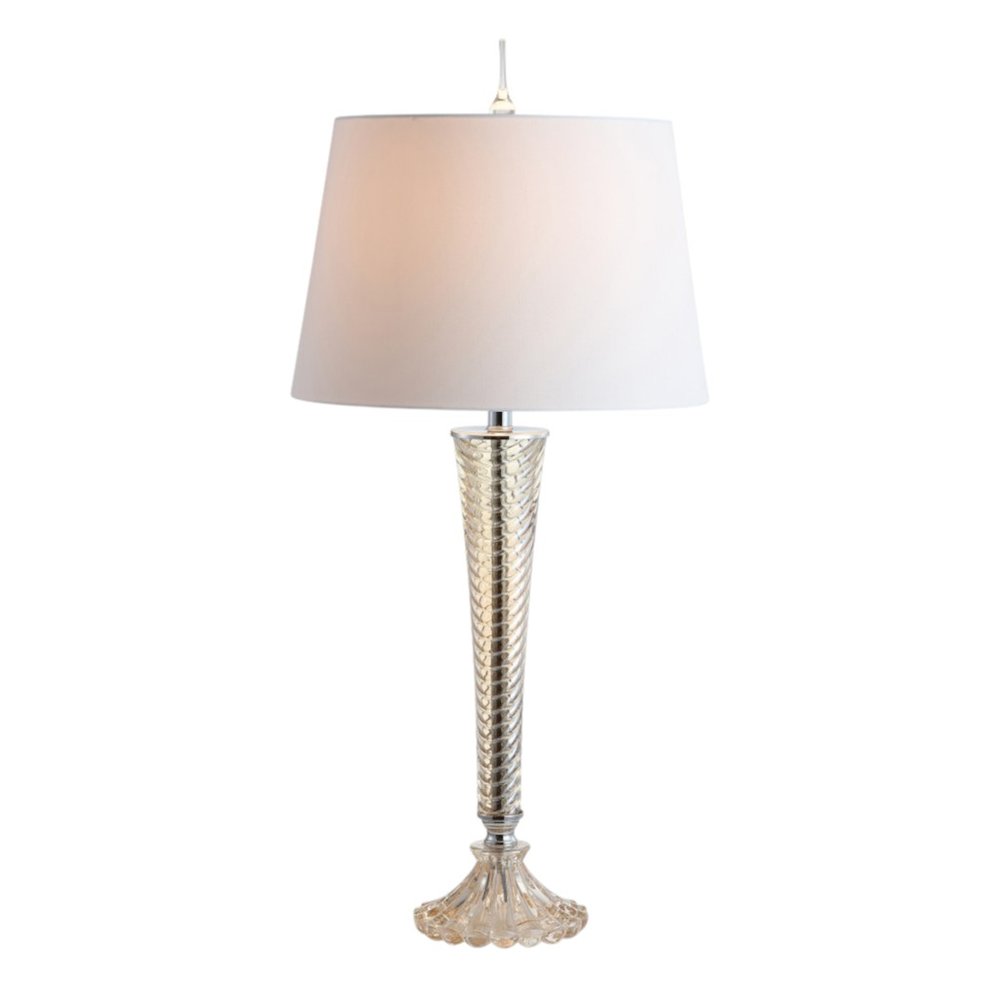 Set of Two 32" Champagne Urn Buffet Lamps With Globe Shades — view 7