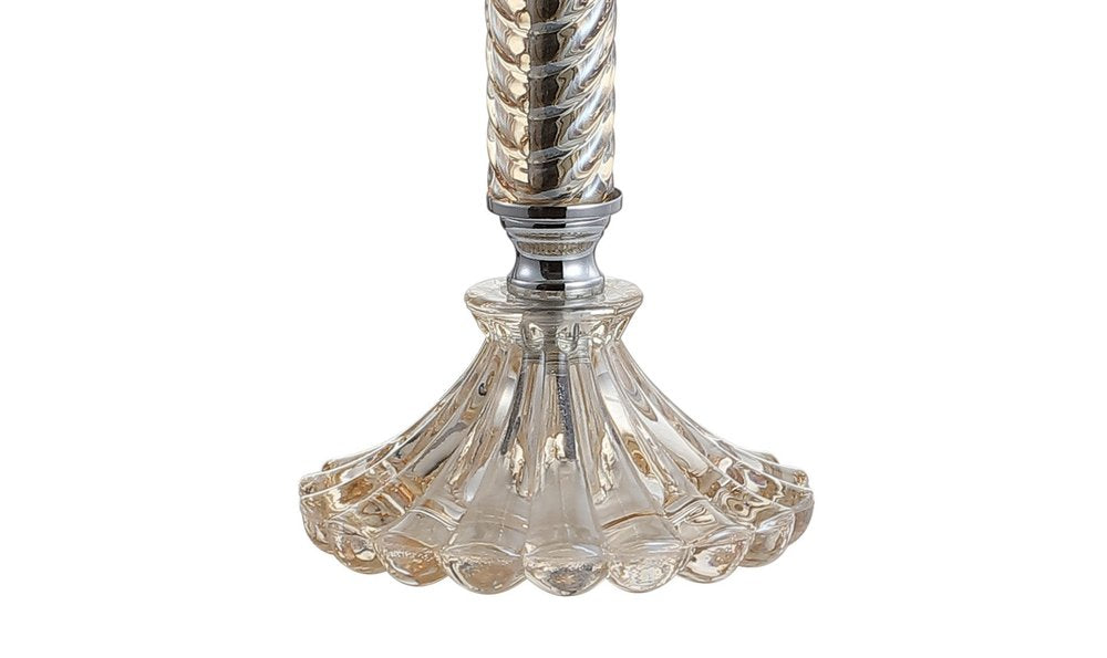 Set of Two 32" Champagne Urn Buffet Lamps With Globe Shades — view 3