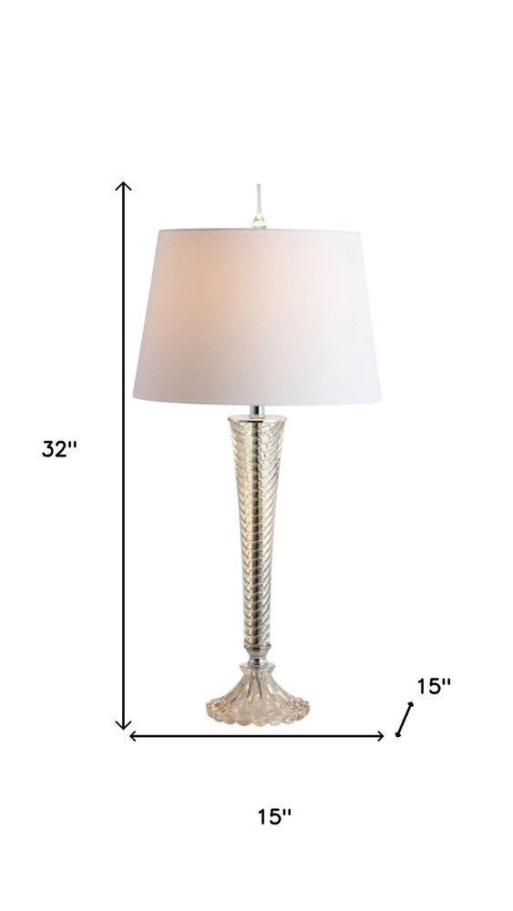 Set of Two 32" Champagne Urn Buffet Lamps With Globe Shades — view 8