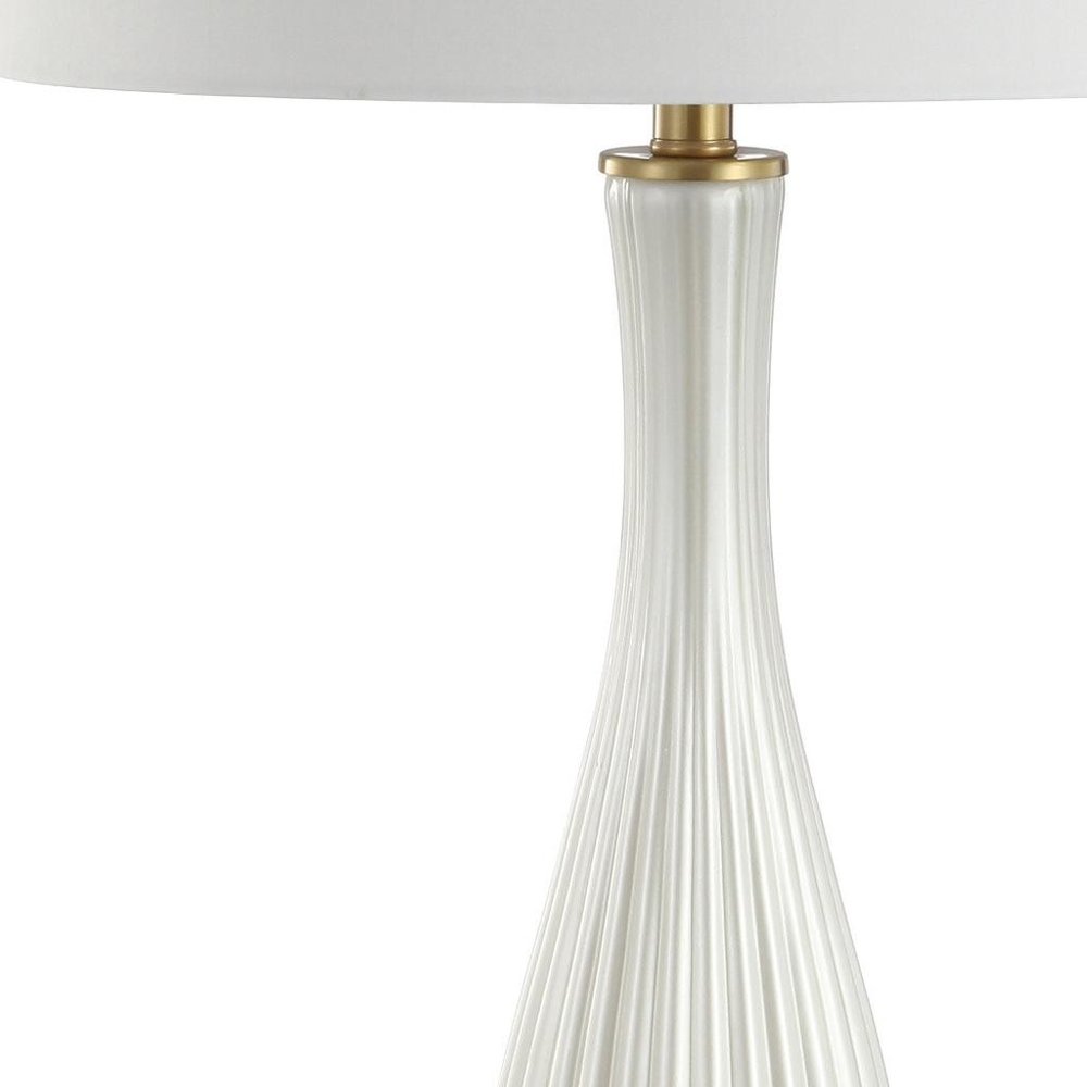 34" Gold Novelty Table Lamp With Globe Shade — view 4