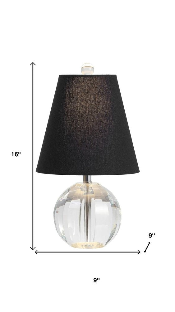 16" Clear Novelty Table Lamp With Empire Shade HomeRoots