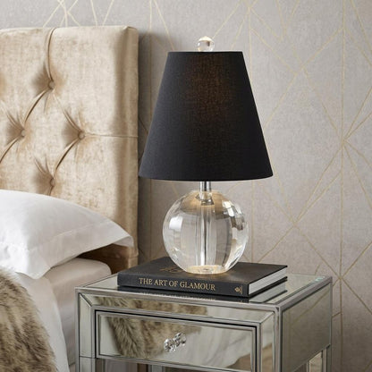 16" Clear Novelty Table Lamp With Empire Shade HomeRoots
