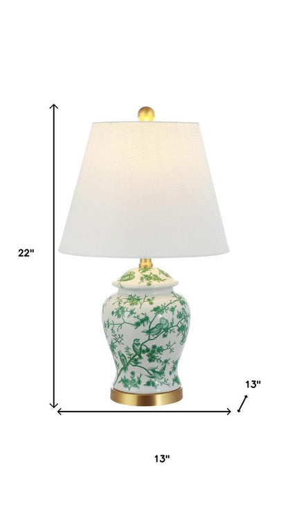 22" Gold Urn Table Lamp With Empire Shade HomeRoots