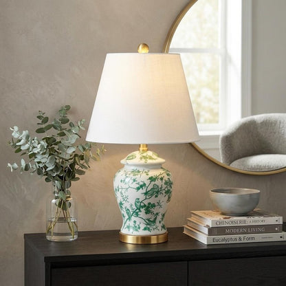 22" Gold Urn Table Lamp With Empire Shade HomeRoots