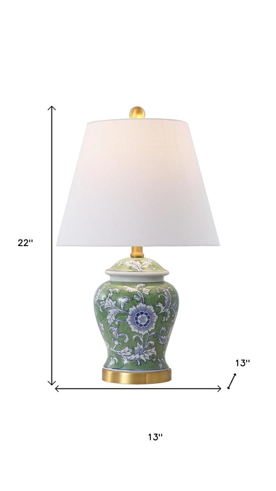 22" Gold Urn Table Lamp With Empire Shade HomeRoots