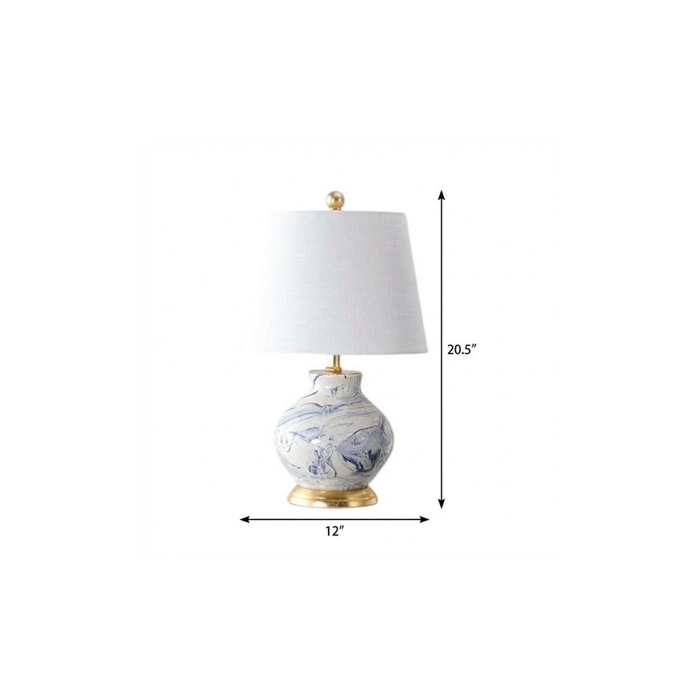 21" Gold Novelty Table Lamp With Empire Shade — view 6