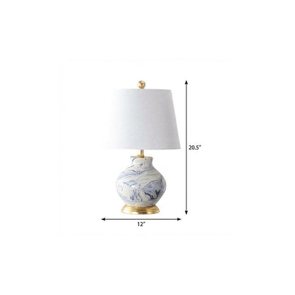 21" Gold Novelty Table Lamp With Empire Shade