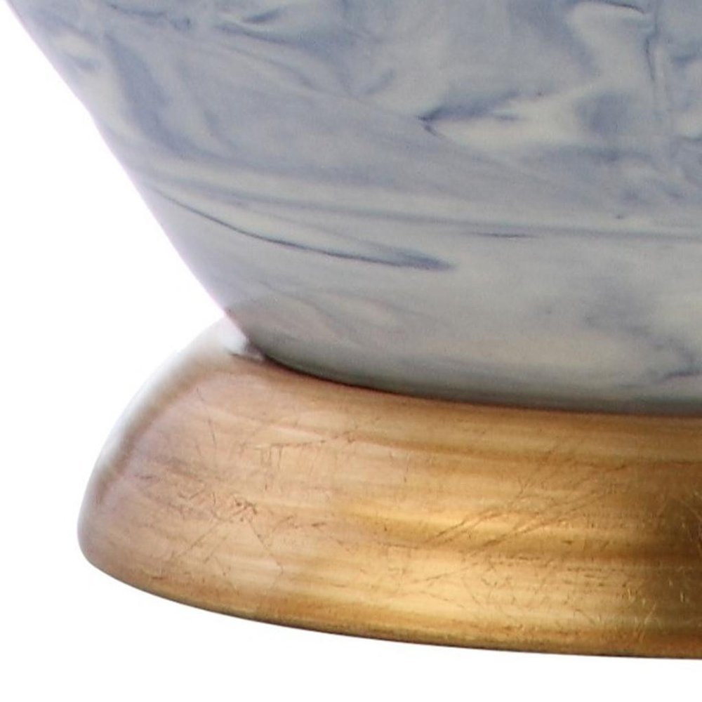 21" Gold Novelty Table Lamp With Empire Shade — view 4
