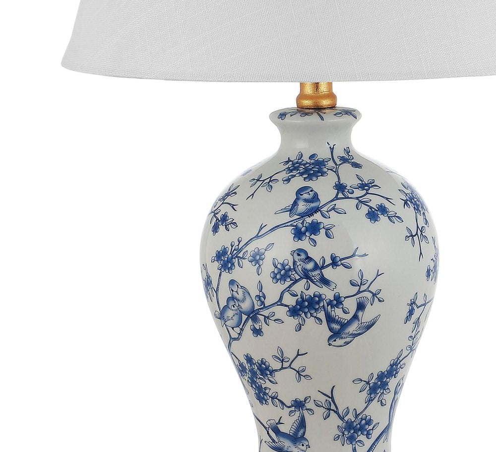 24" Gold Urn Table Lamp With Empire Shade — view 1