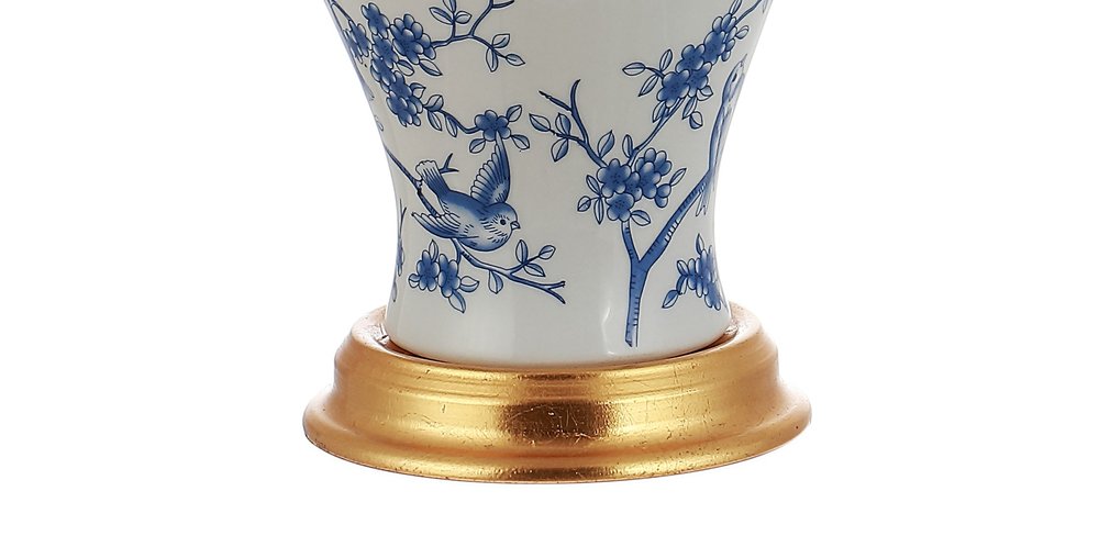 24" Gold Urn Table Lamp With Empire Shade — view 2
