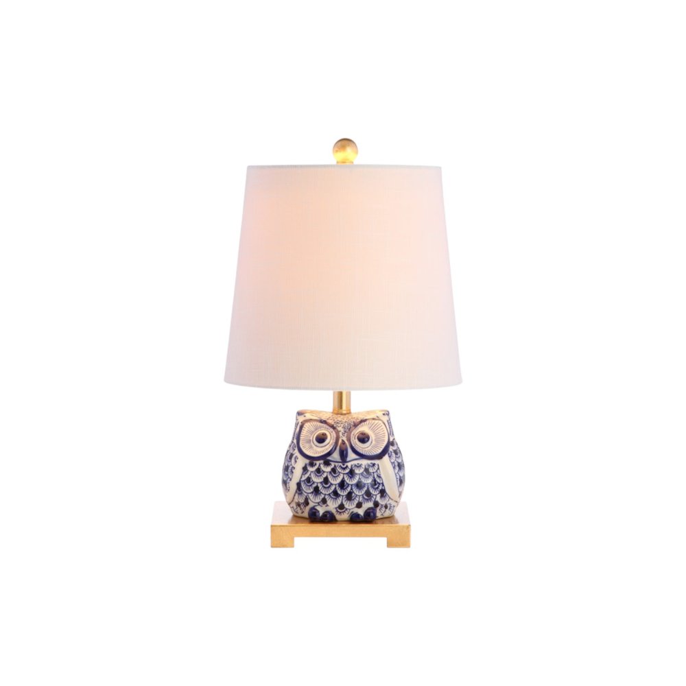 Set of Two 16" Gold Novelty Bedside Lamps With Empire Shades — view 4