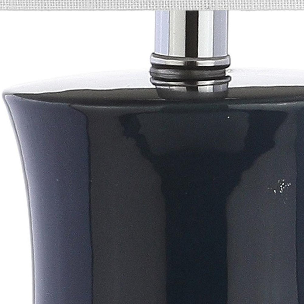 27" Clear Novelty Table Lamp With Drum Shade HomeRoots