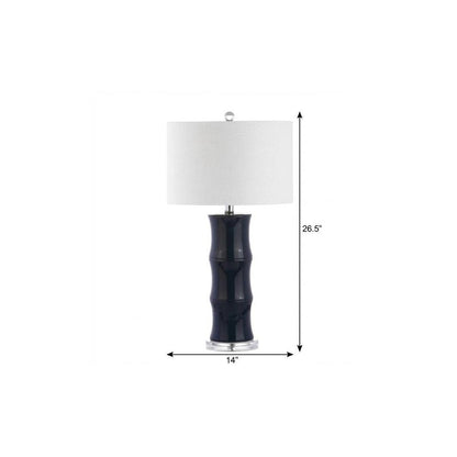 27" Clear Novelty Table Lamp With Drum Shade HomeRoots