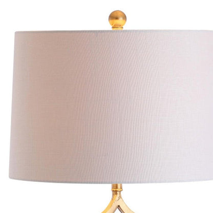 32" Clear Novelty Table Lamp With Drum Shade HomeRoots