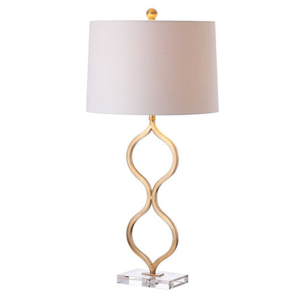 32" Clear Novelty Table Lamp With Drum Shade HomeRoots