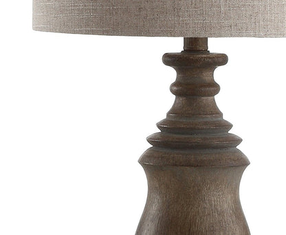 29" Brown Novelty Table Lamp With Globe Shade HomeRoots