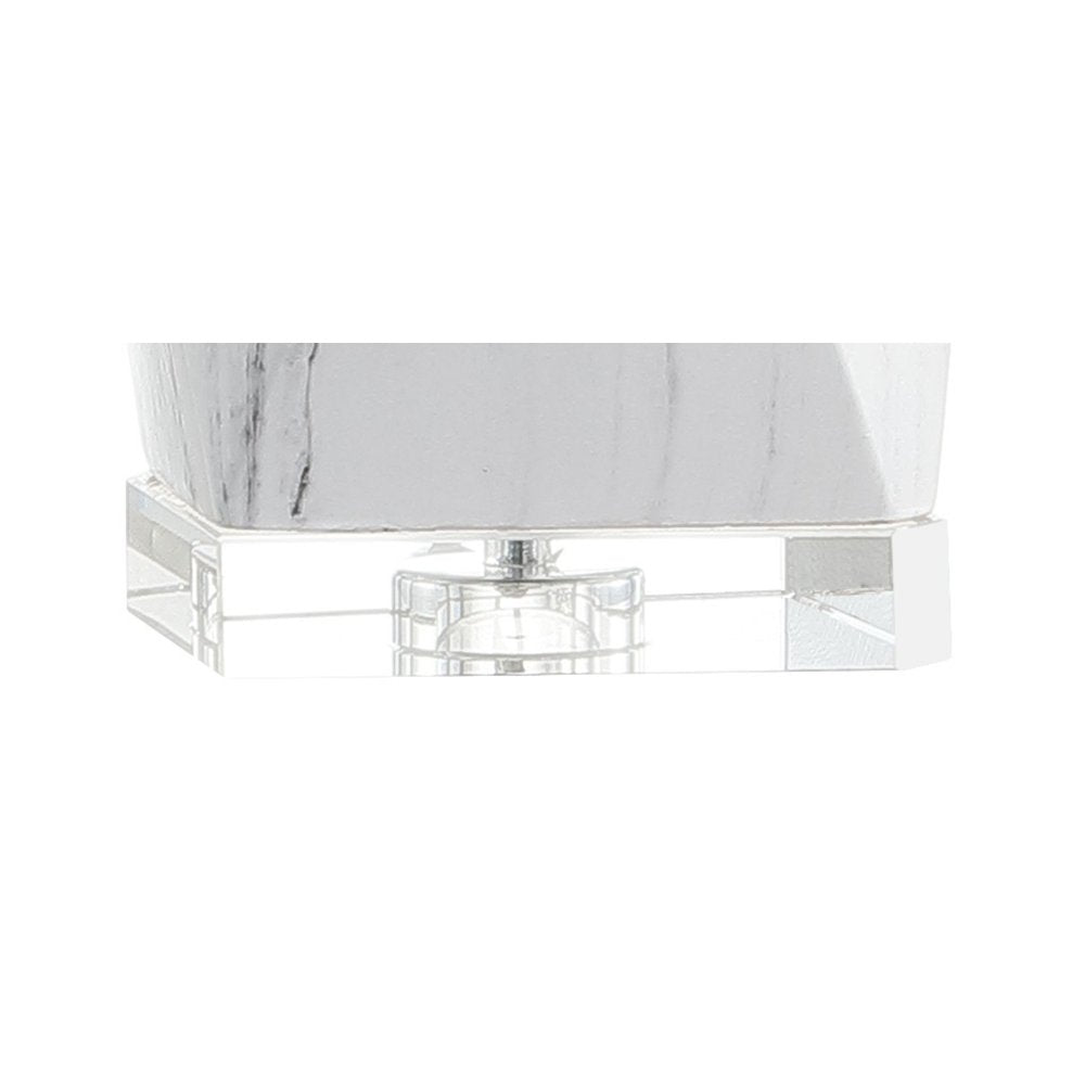 26" Clear Novelty Table Lamp With Drum Shade HomeRoots