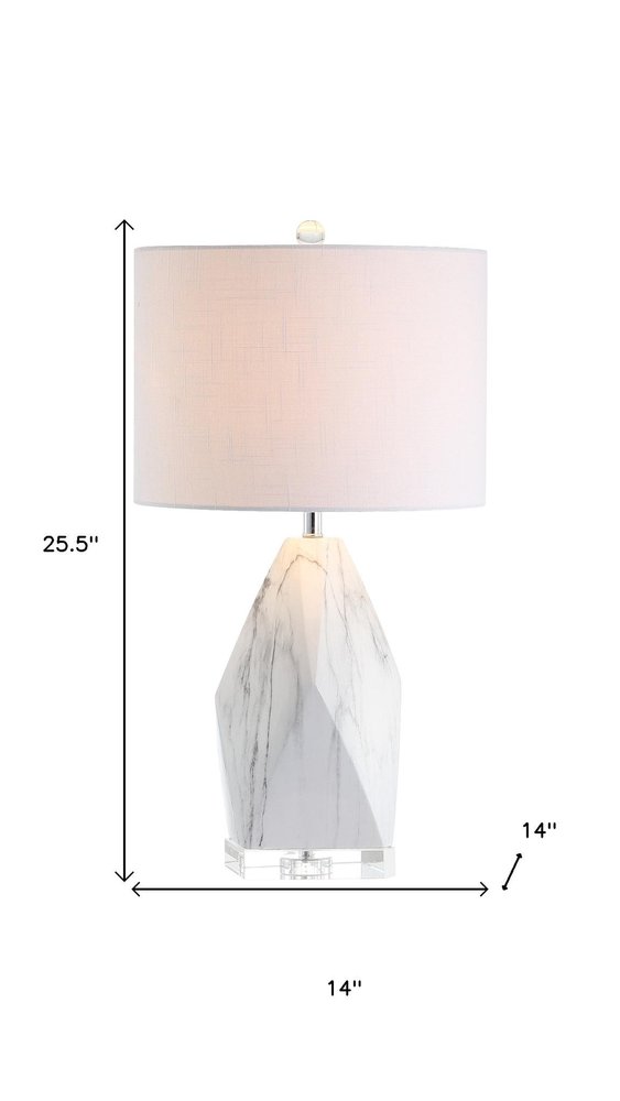 26" Clear Novelty Table Lamp With Drum Shade HomeRoots