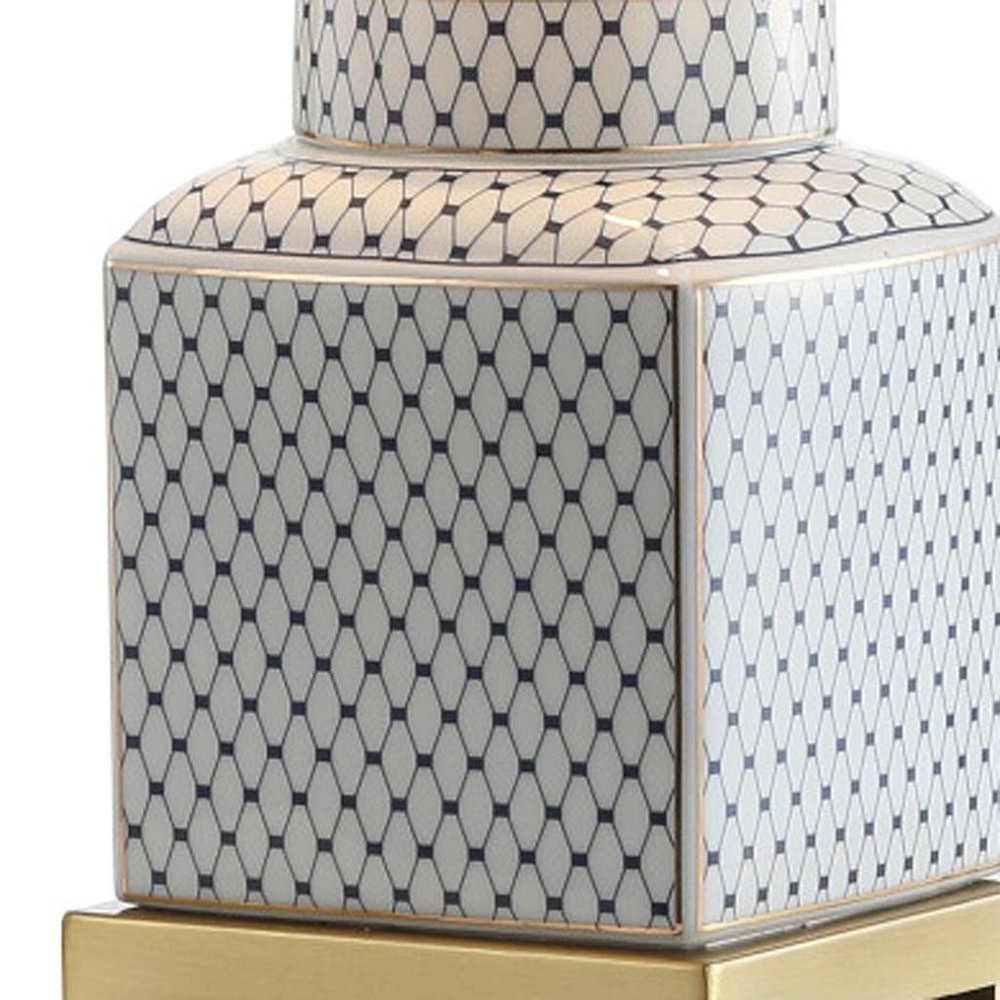 22" Gold Novelty Table Lamp With Globe Shade HomeRoots