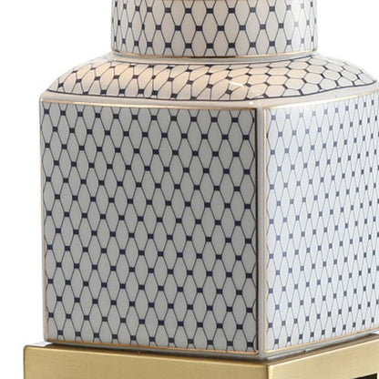 22" Gold Novelty Table Lamp With Globe Shade HomeRoots