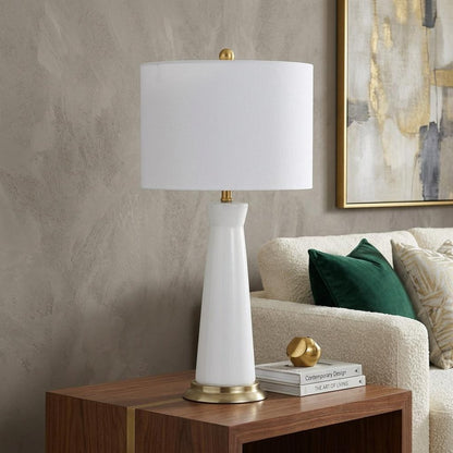 29" Gold Novelty Table Lamp With Globe Shade HomeRoots