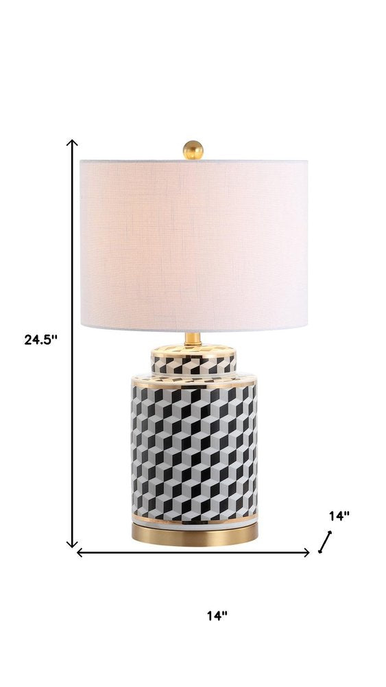 25" Gold Novelty Table Lamp With Globe Shade HomeRoots