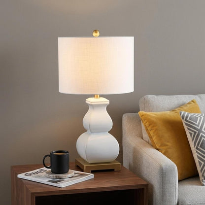 26" Gold Novelty Table Lamp With Globe Shade HomeRoots
