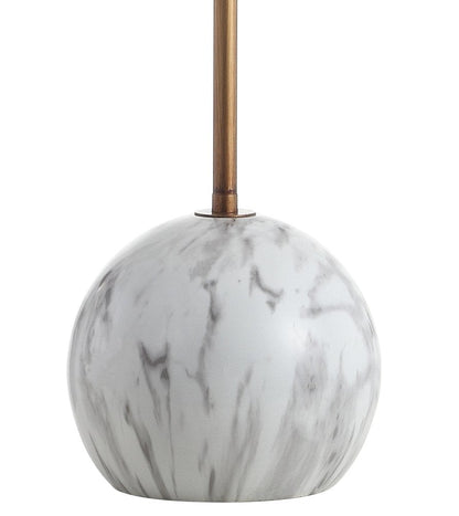 29" White Globe Table Lamp With Globe Shade HomeRoots