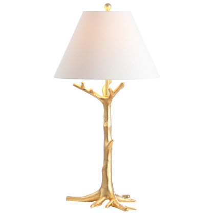 34" Gold Novelty Table Lamp With Empire Shade HomeRoots