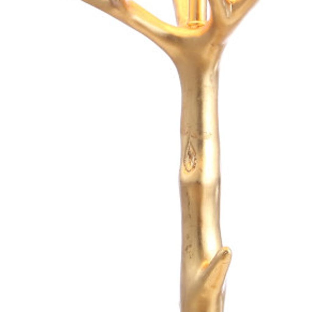34" Gold Novelty Table Lamp With Empire Shade HomeRoots
