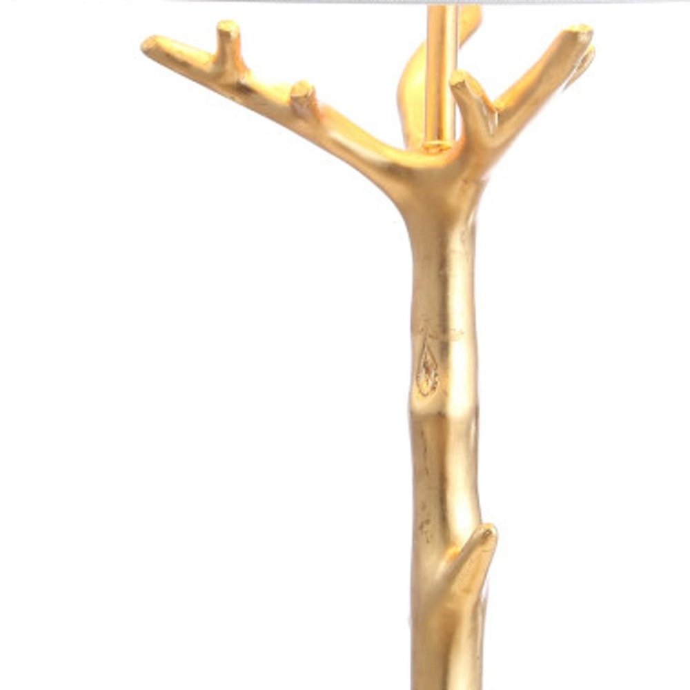 34" Gold Novelty Table Lamp With Empire Shade HomeRoots