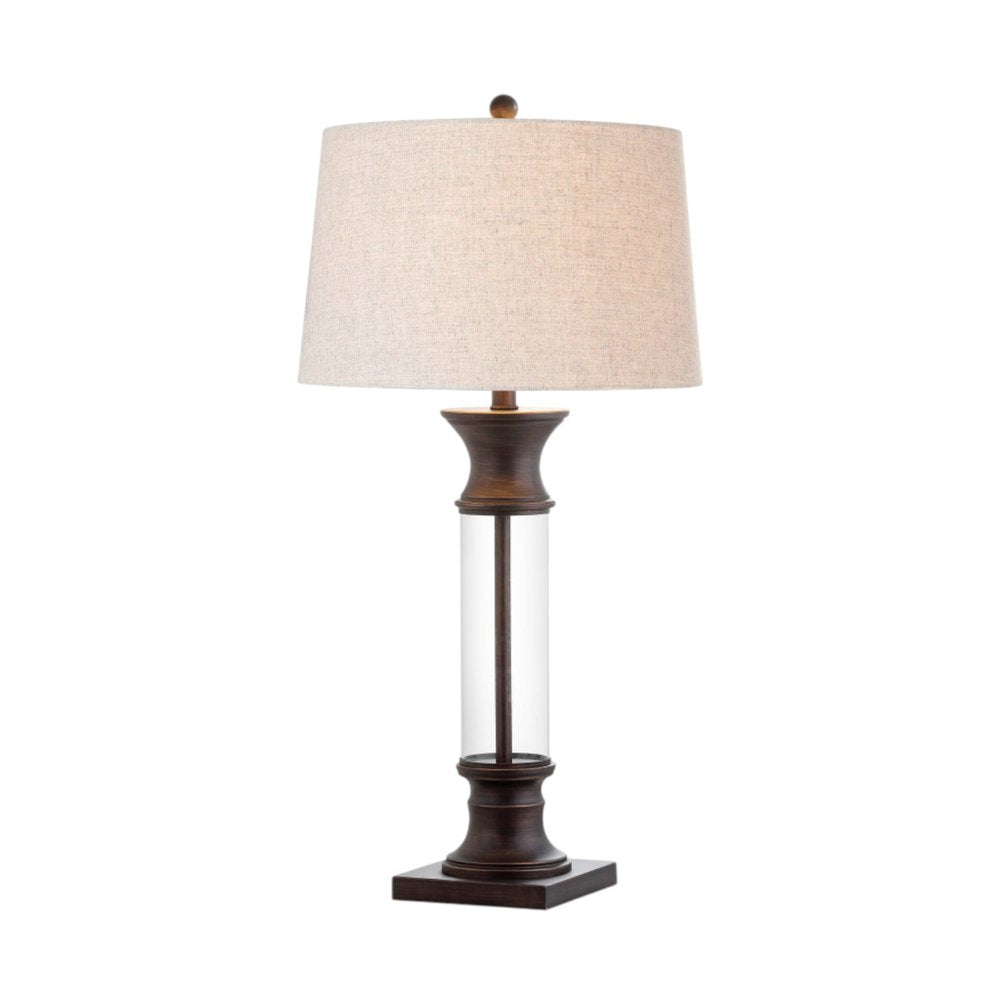 Set of Two 32" Bronze Novelty Table Lamps With Empire Shades — view 4