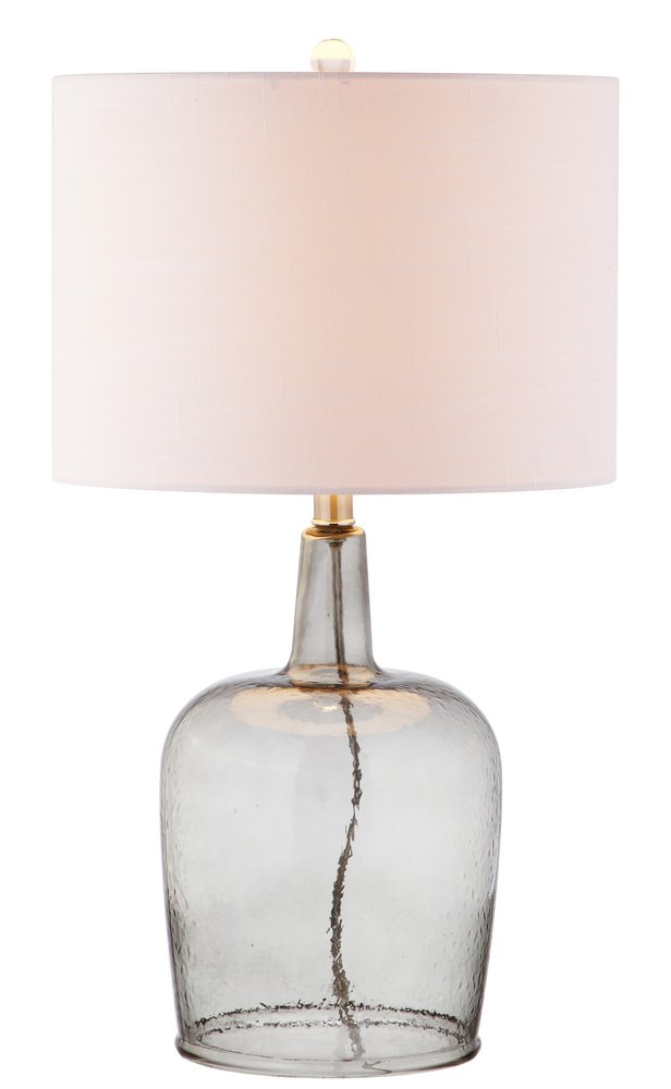 26" Clear Urn Table Lamp With Drum Shade HomeRoots