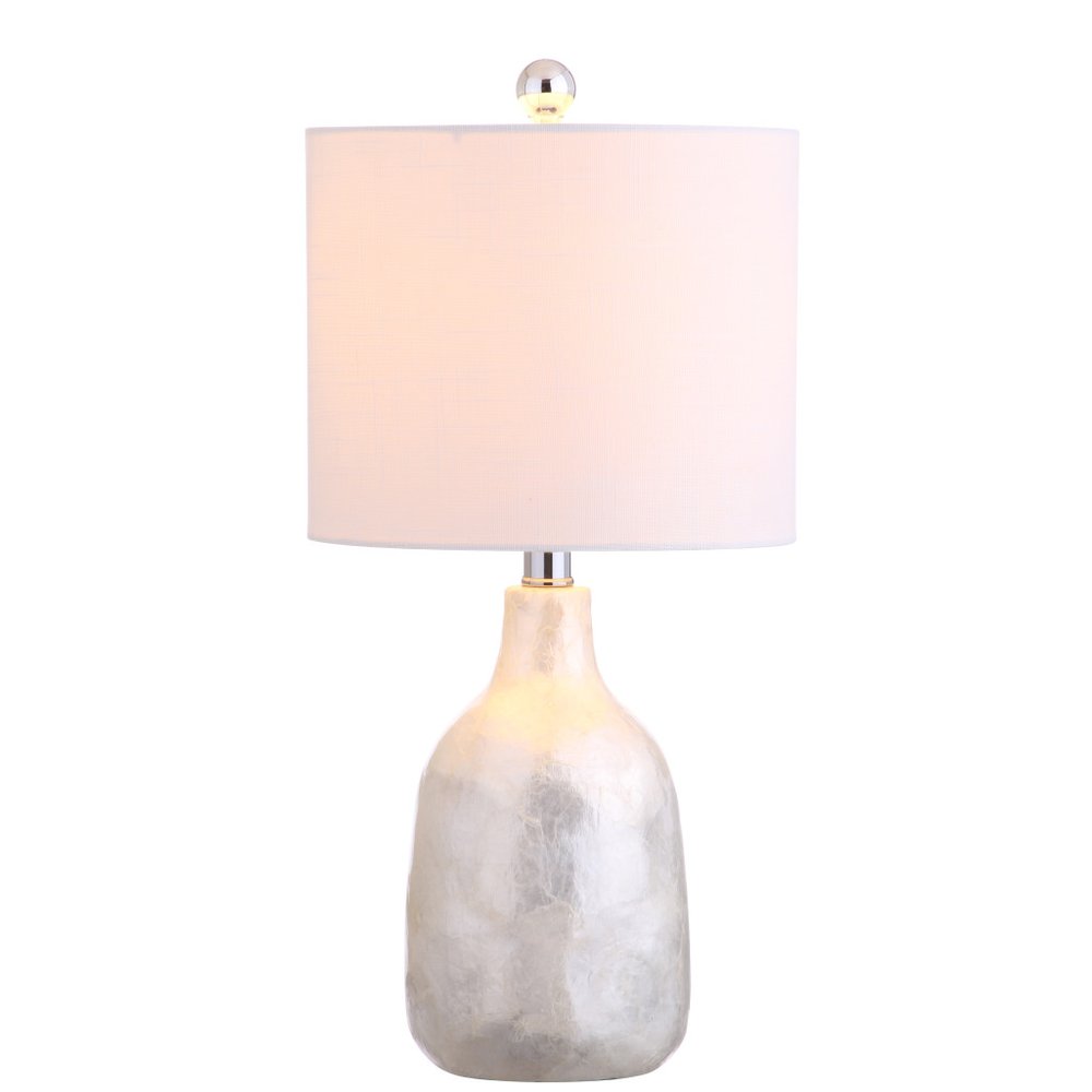 21" Pearl Novelty Table Lamp With Drum Shade HomeRoots