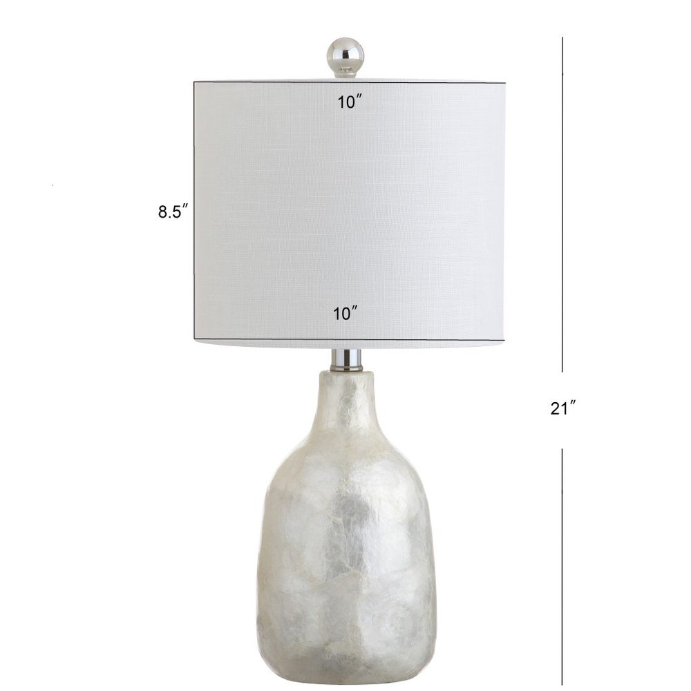 21" Pearl Novelty Table Lamp With Drum Shade HomeRoots