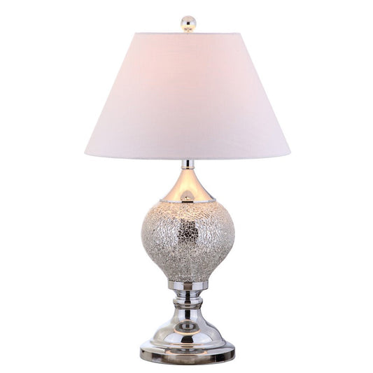 27" Silver Urn Table Lamp With Empire Shade HomeRoots