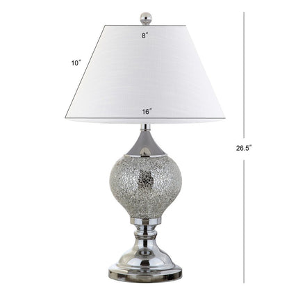 27" Silver Urn Table Lamp With Empire Shade HomeRoots