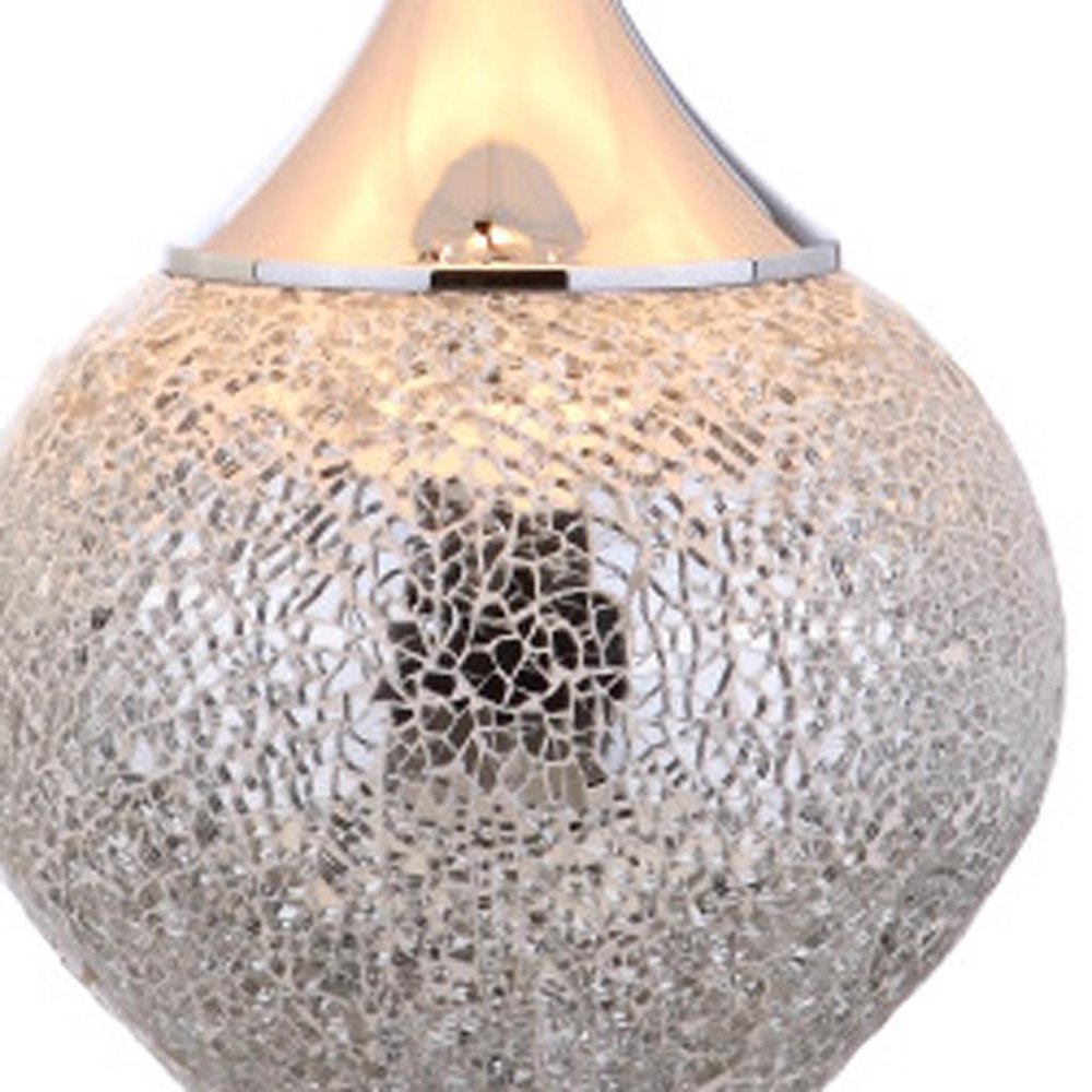 27" Silver Urn Table Lamp With Empire Shade HomeRoots
