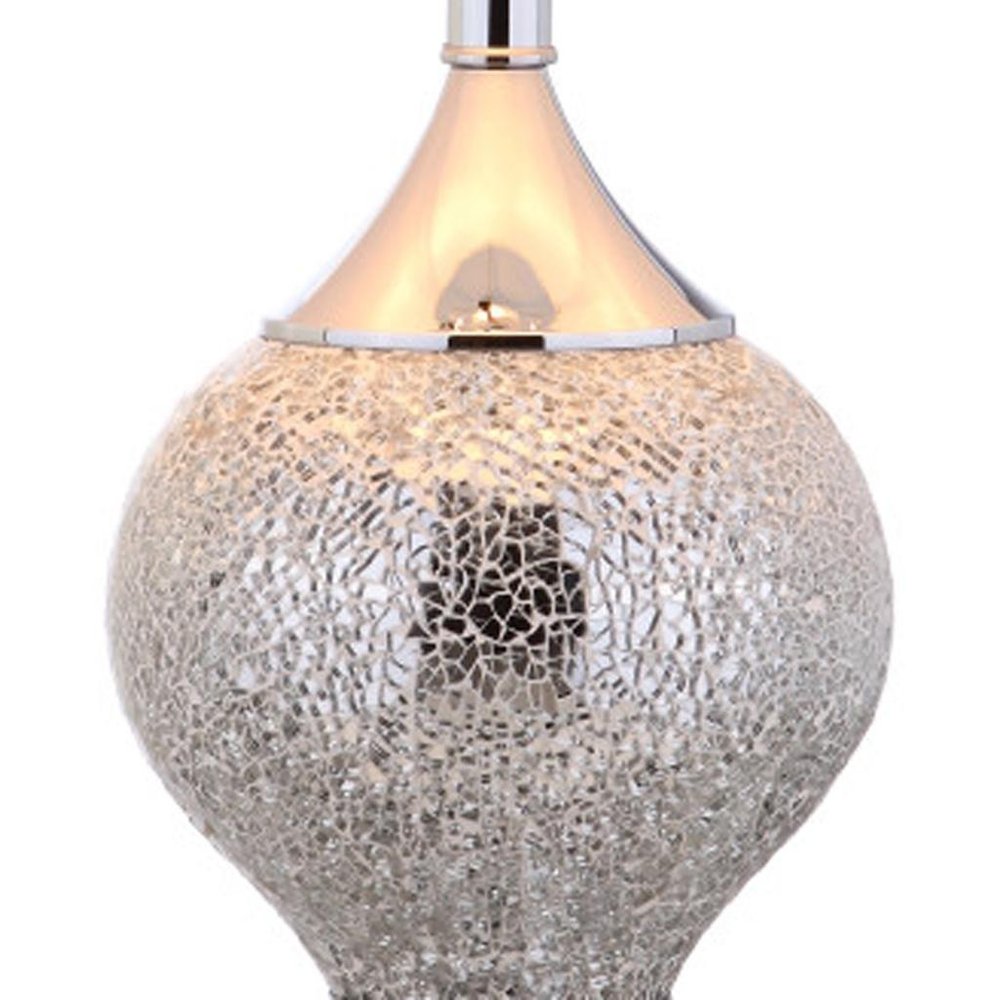 27" Silver Urn Table Lamp With Empire Shade HomeRoots